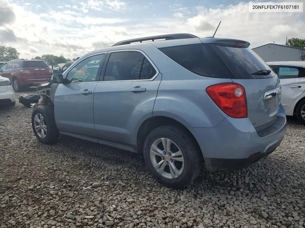 2015 Chevrolet Equinox Lt VIN: 2GNFLFEK7F6107181 Lot: 56867985