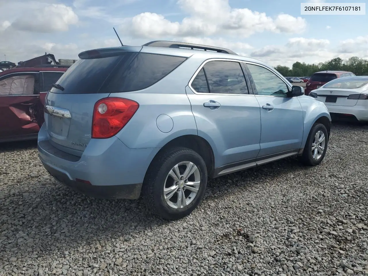 2015 Chevrolet Equinox Lt VIN: 2GNFLFEK7F6107181 Lot: 56867985