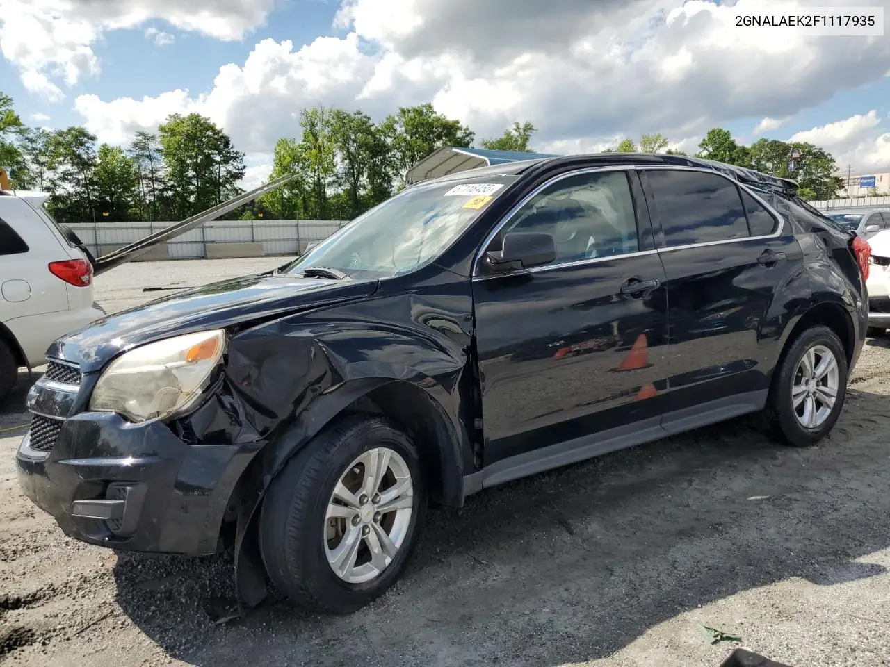 2015 Chevrolet Equinox Ls VIN: 2GNALAEK2F1117935 Lot: 57118455