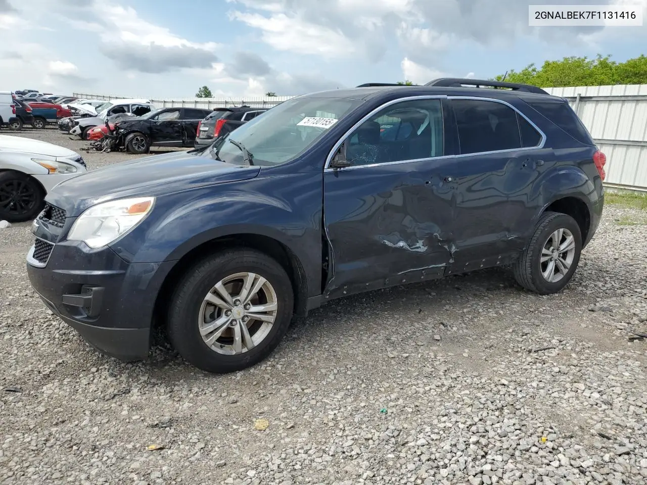 2015 Chevrolet Equinox Lt VIN: 2GNALBEK7F1131416 Lot: 57130155