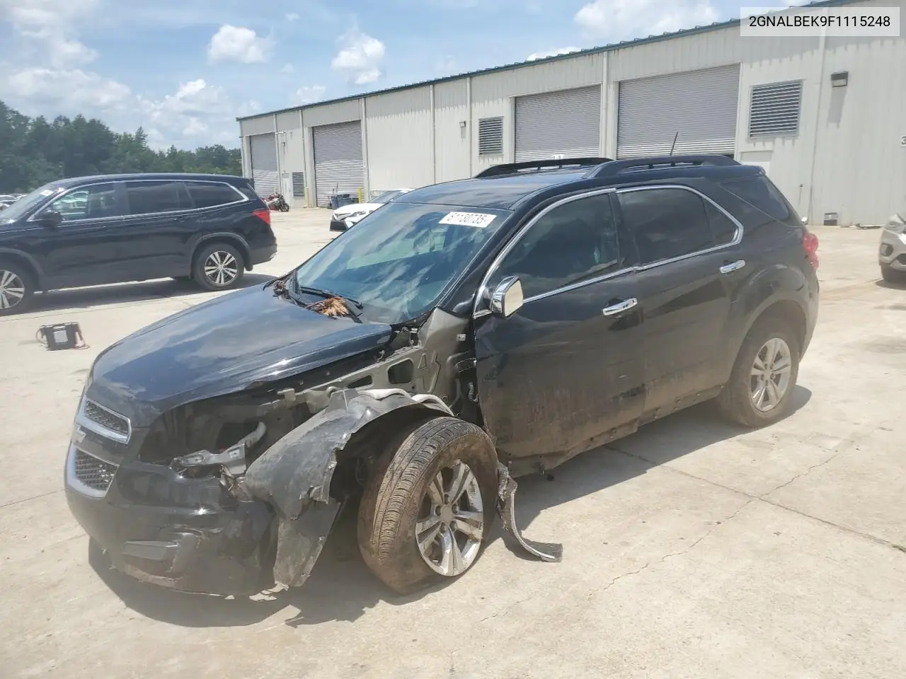 2015 Chevrolet Equinox Lt VIN: 2GNALBEK9F1115248 Lot: 61130735