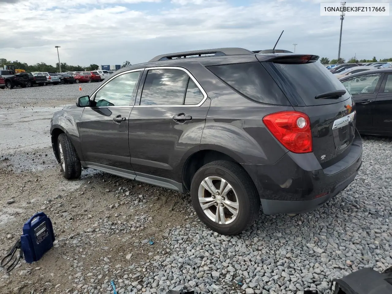 2015 Chevrolet Equinox Lt VIN: 1GNALBEK3FZ117665 Lot: 62785255