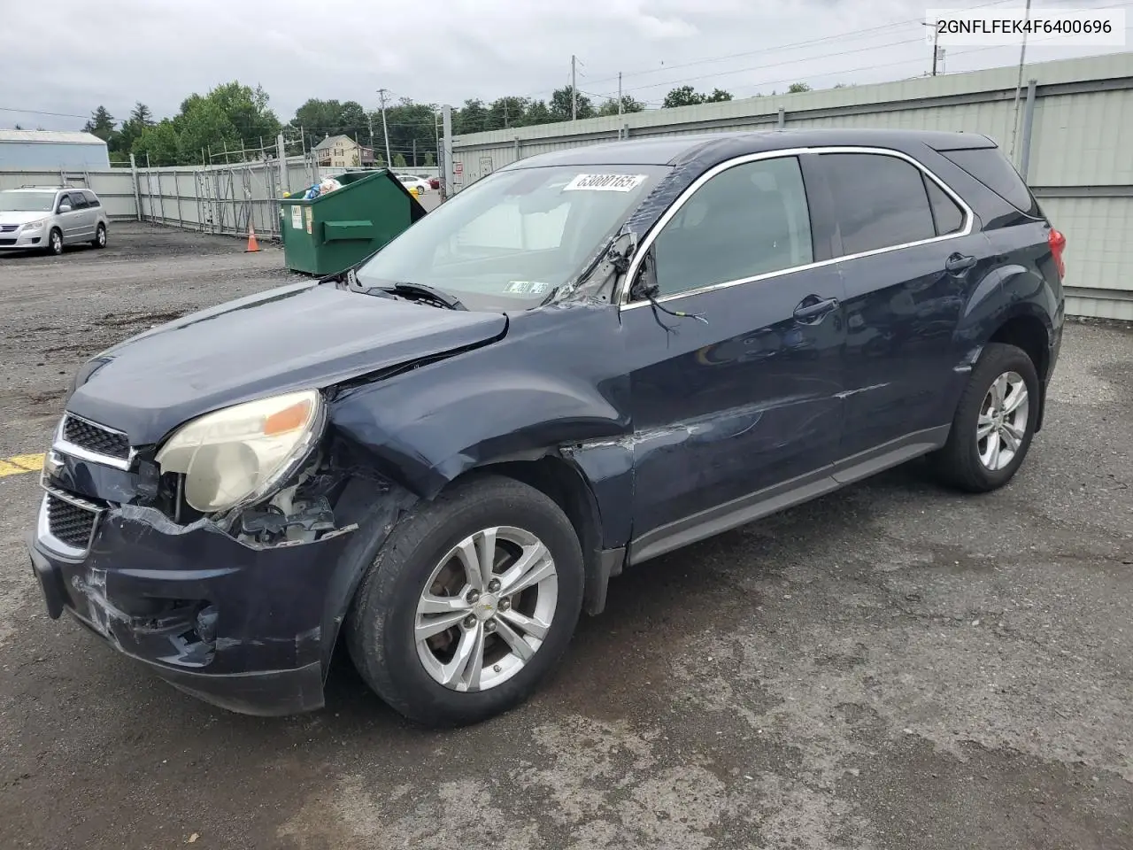 2015 Chevrolet Equinox Lt VIN: 2GNFLFEK4F6400696 Lot: 63000165
