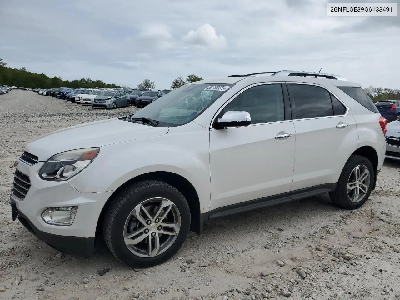 2016 Chevrolet Equinox Ltz VIN: 2GNFLGE39G6133491 Lot: 56463475