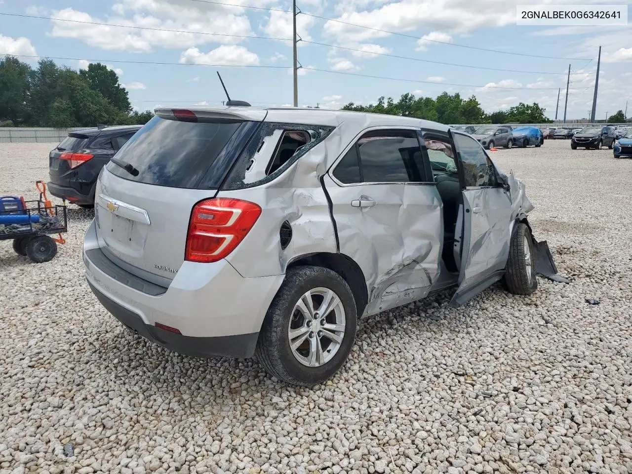 2016 Chevrolet Equinox Ls VIN: 2GNALBEK0G6342641 Lot: 58422765