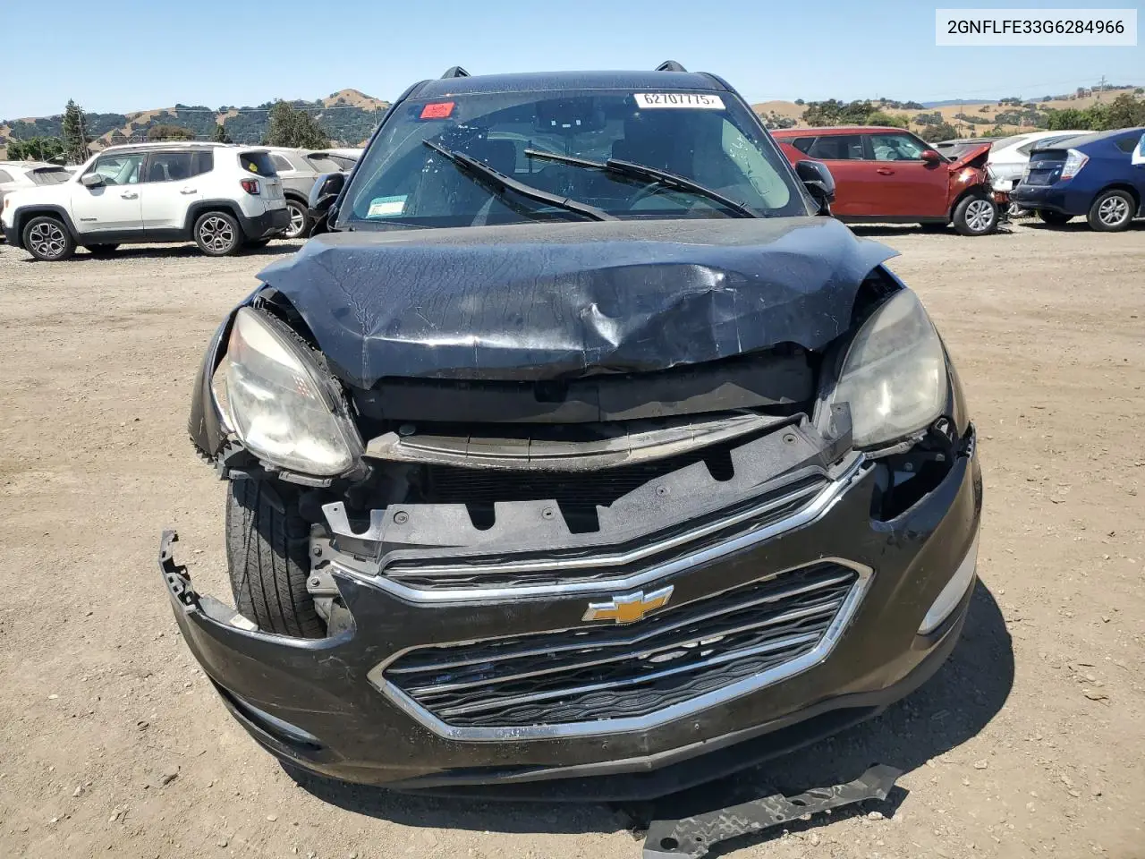 2016 Chevrolet Equinox Lt VIN: 2GNFLFE33G6284966 Lot: 62707775