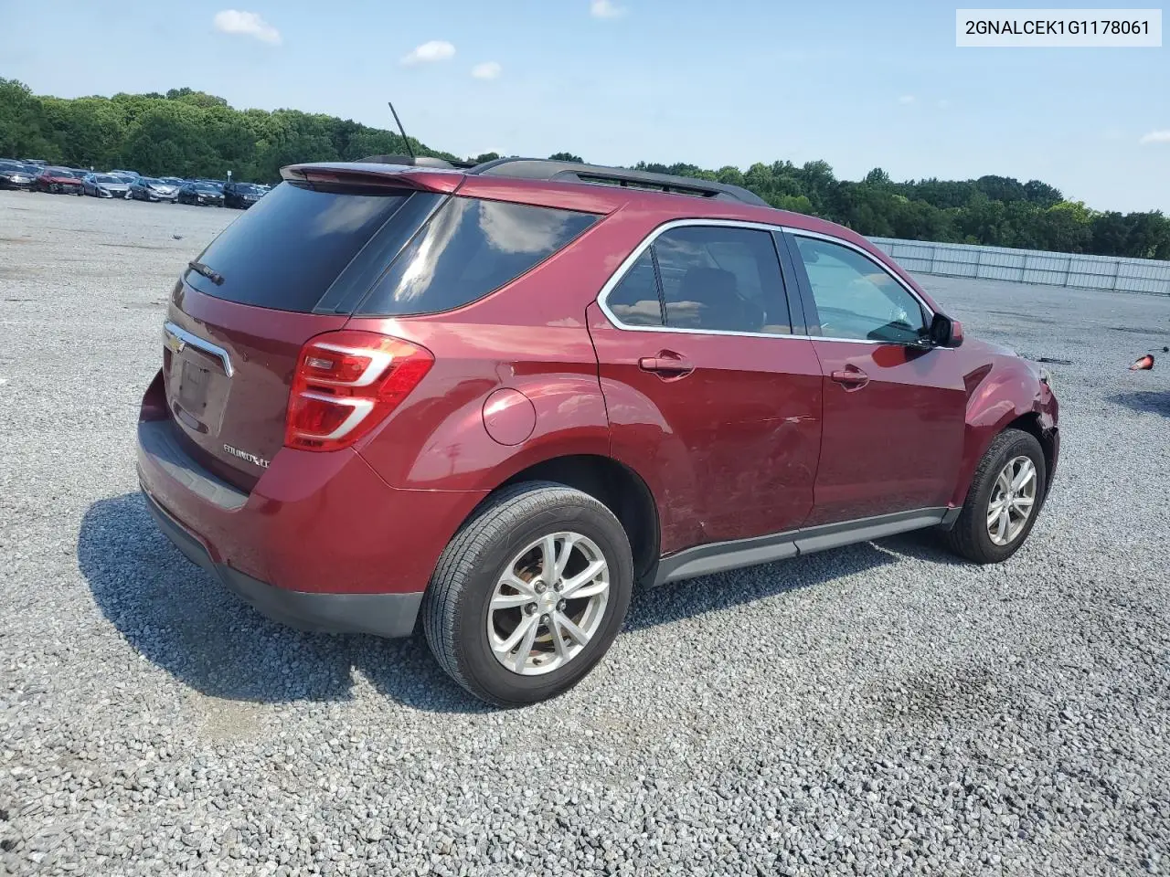2016 Chevrolet Equinox Lt VIN: 2GNALCEK1G1178061 Lot: 62815195
