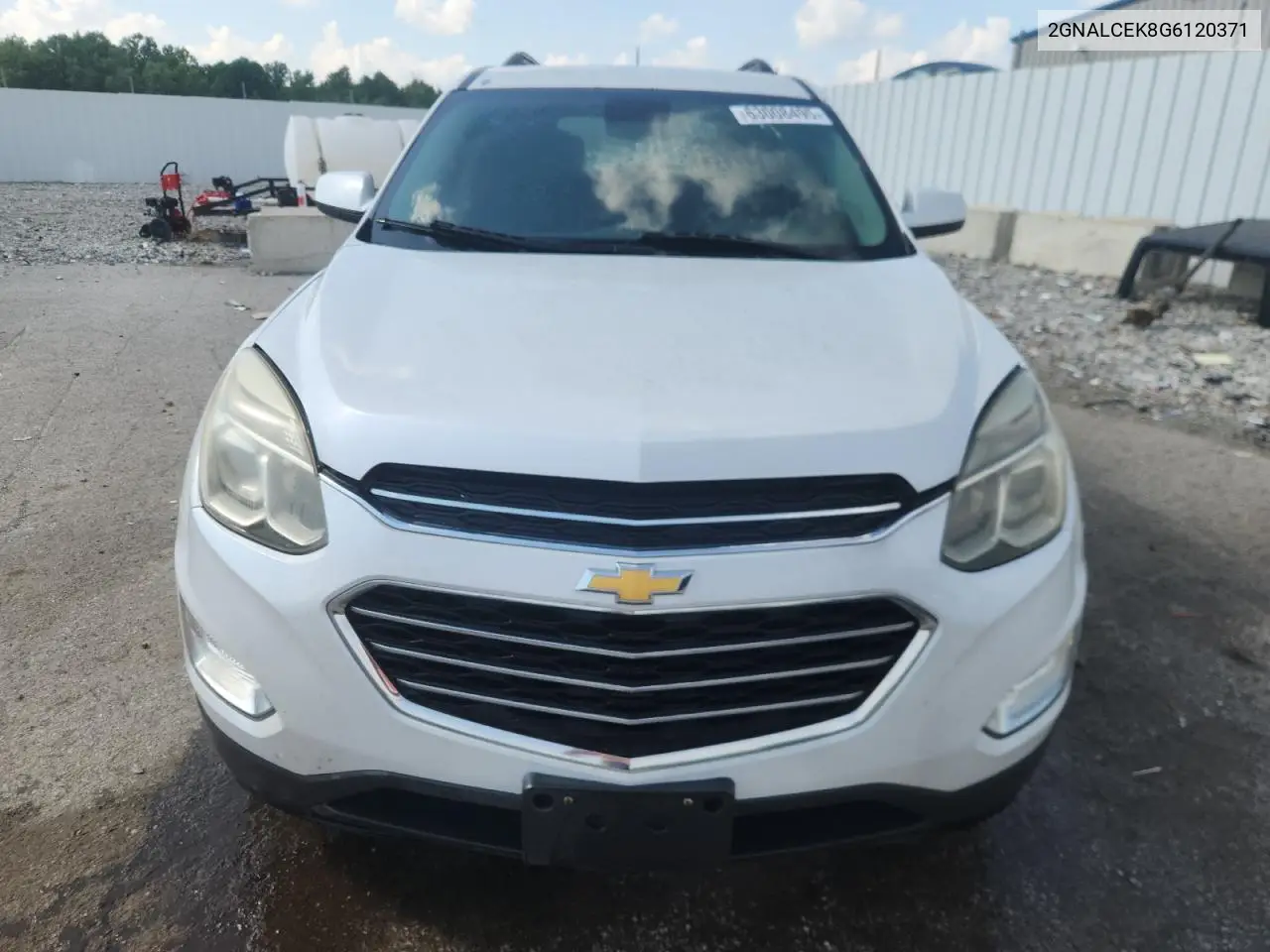 2016 Chevrolet Equinox Lt VIN: 2GNALCEK8G6120371 Lot: 63008495