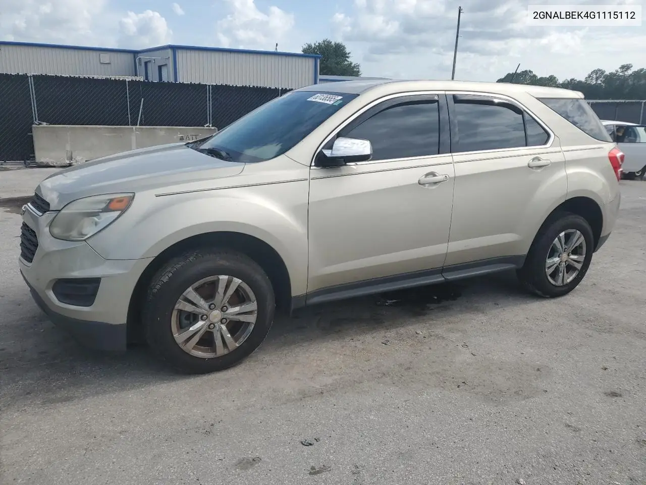 2016 Chevrolet Equinox Ls VIN: 2GNALBEK4G1115112 Lot: 63136565