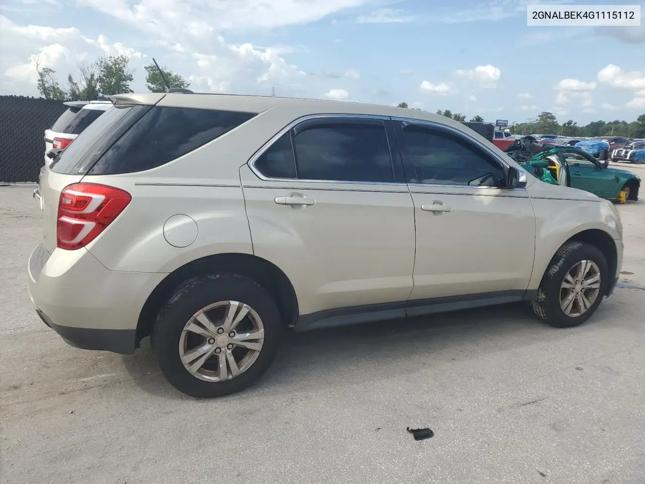 2016 Chevrolet Equinox Ls VIN: 2GNALBEK4G1115112 Lot: 63136565