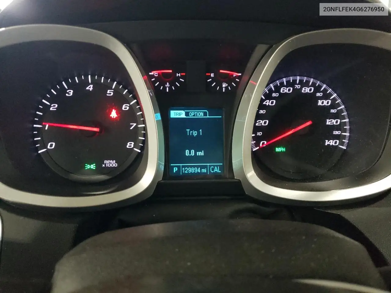 2016 Chevrolet Equinox Lt VIN: 2GNFLFEK4G6276950 Lot: 63149935