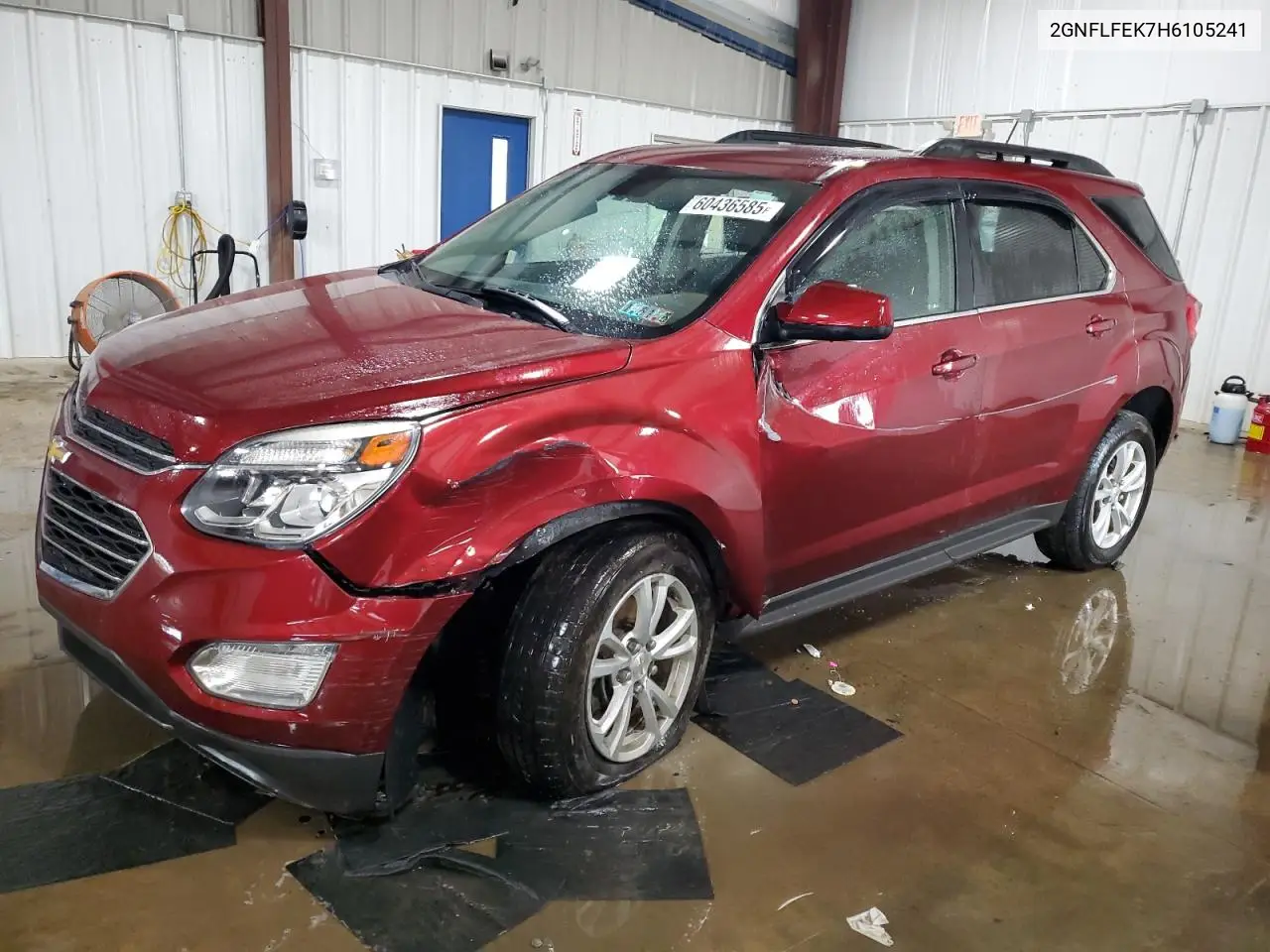 2017 Chevrolet Equinox Lt VIN: 2GNFLFEK7H6105241 Lot: 60436585