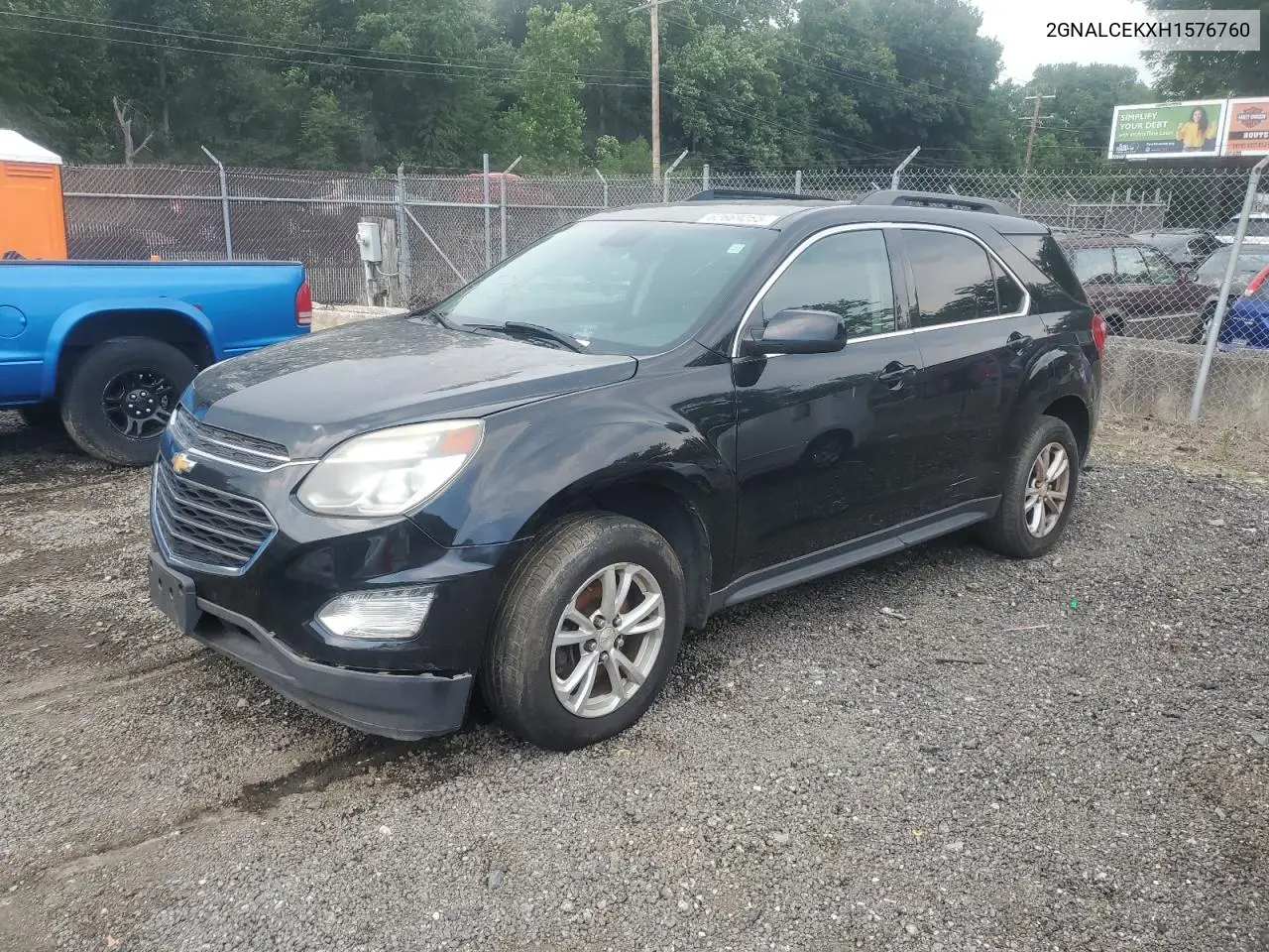 2017 Chevrolet Equinox Lt VIN: 2GNALCEKXH1576760 Lot: 62669255