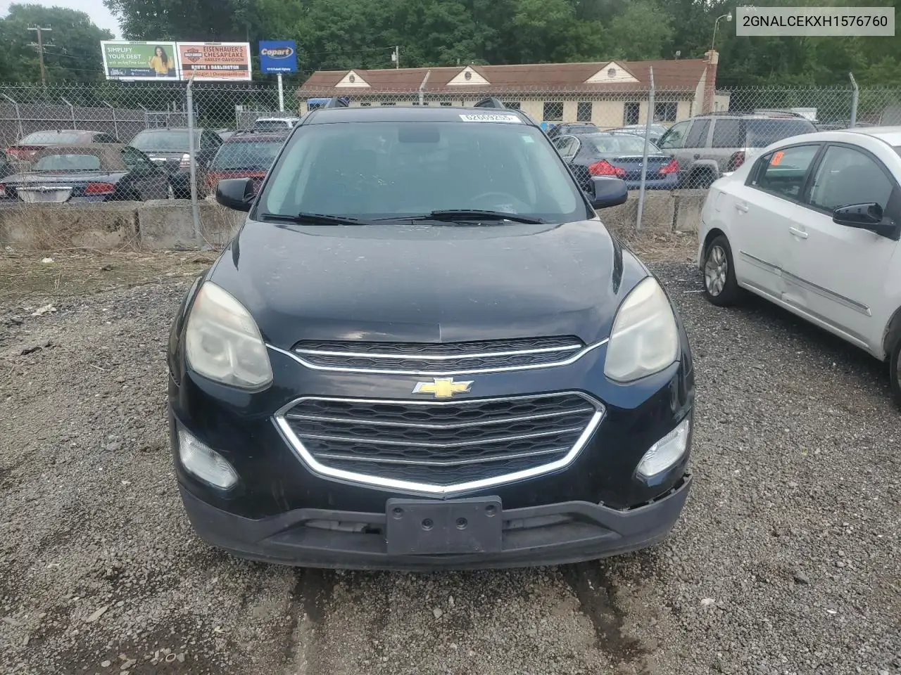 2017 Chevrolet Equinox Lt VIN: 2GNALCEKXH1576760 Lot: 62669255