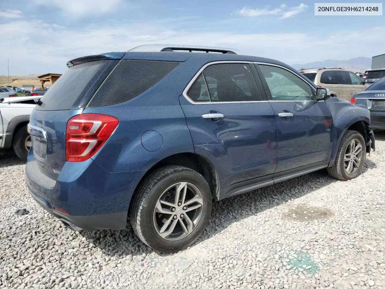 2017 Chevrolet Equinox Premier VIN: 2GNFLGE39H6214248 Lot: 63037375