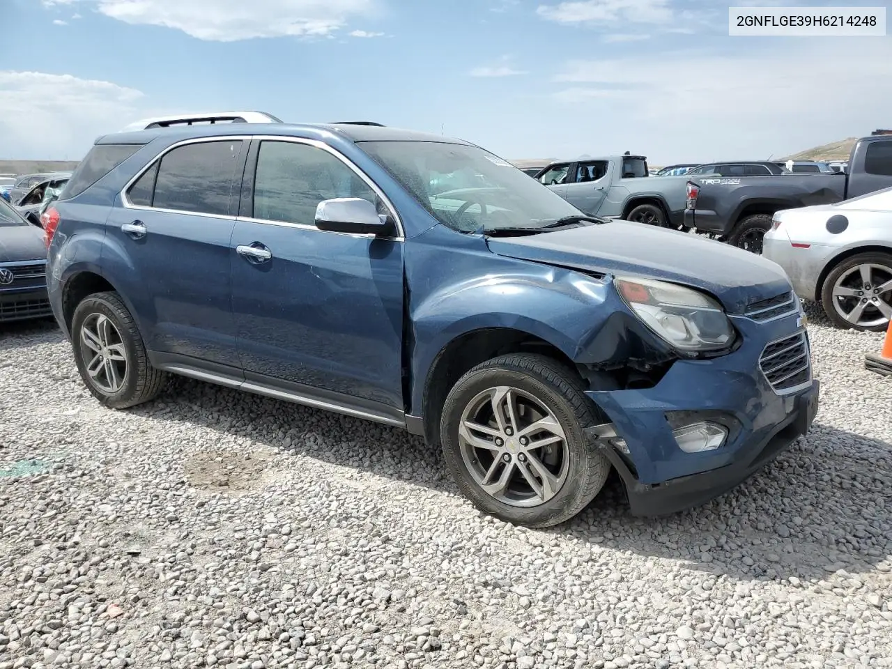 2017 Chevrolet Equinox Premier VIN: 2GNFLGE39H6214248 Lot: 63037375