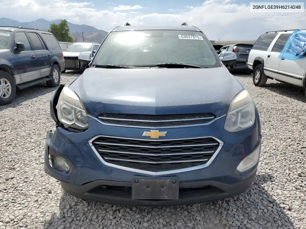 2017 Chevrolet Equinox Premier VIN: 2GNFLGE39H6214248 Lot: 63037375