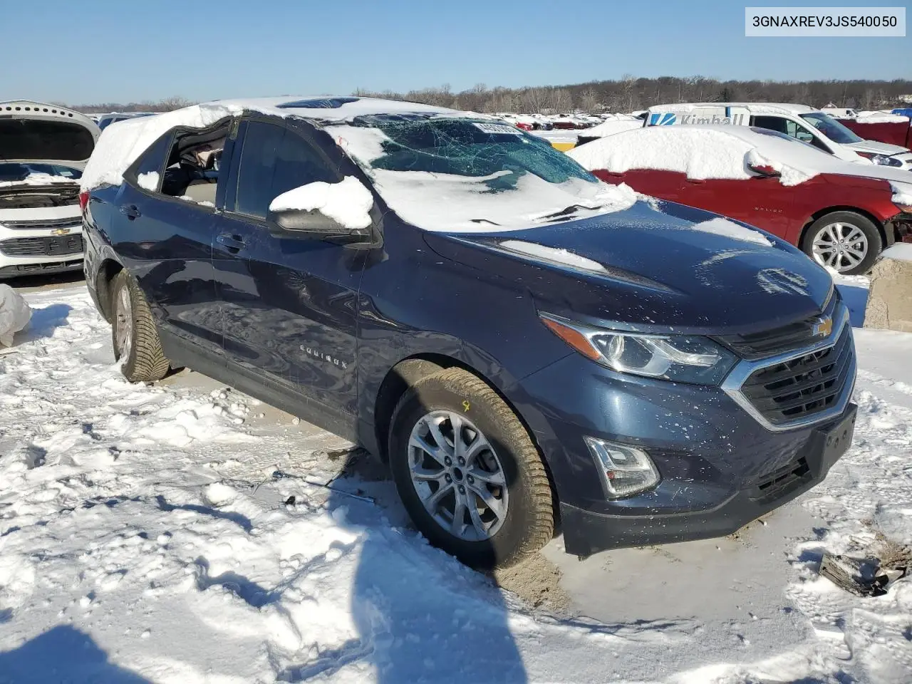 2018 Chevrolet Equinox Ls VIN: 3GNAXREV3JS540050 Lot: 44507995