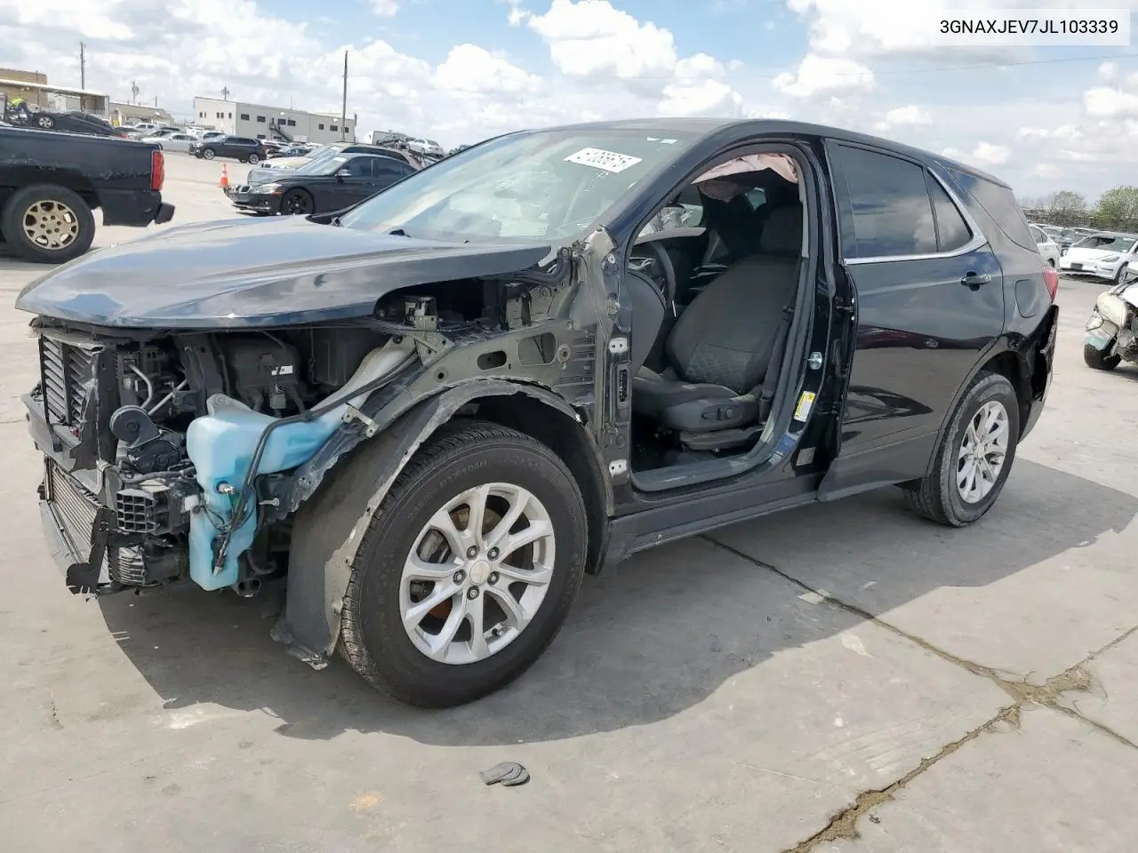 2018 Chevrolet Equinox Lt VIN: 3GNAXJEV7JL103339 Lot: 51085615
