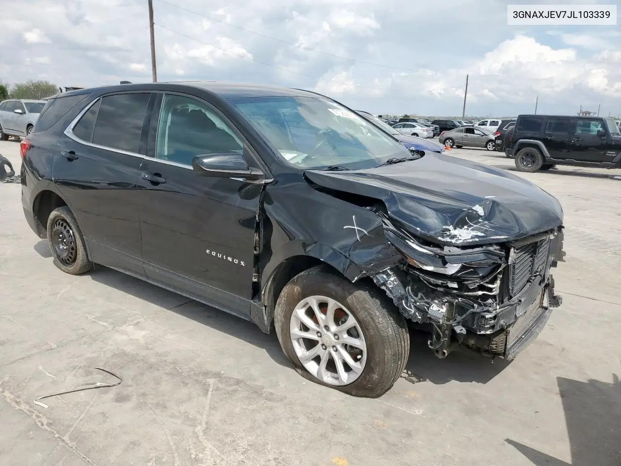 2018 Chevrolet Equinox Lt VIN: 3GNAXJEV7JL103339 Lot: 51085615