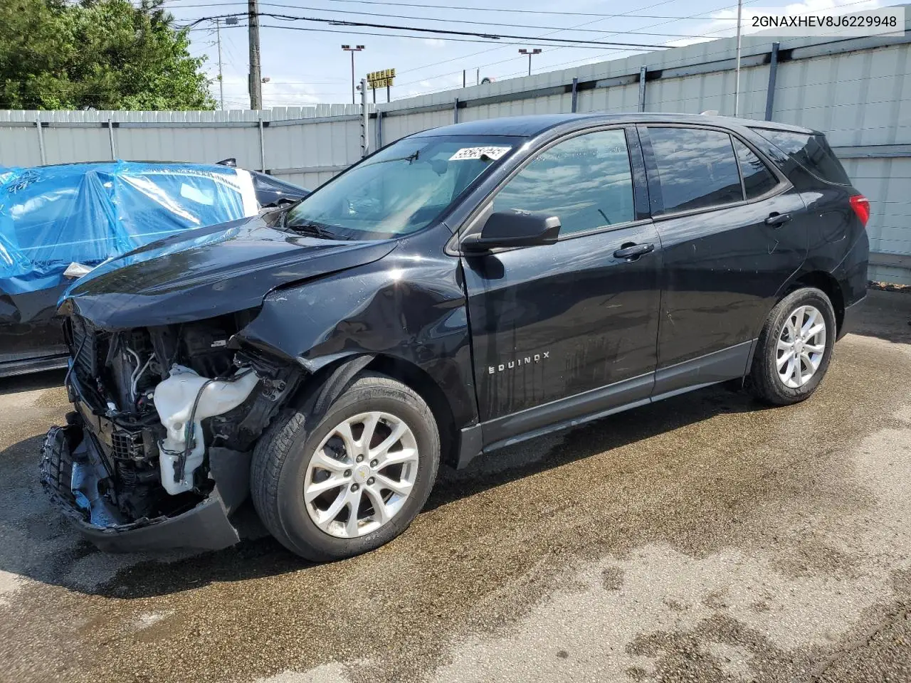 2018 Chevrolet Equinox Ls VIN: 2GNAXHEV8J6229948 Lot: 55258375