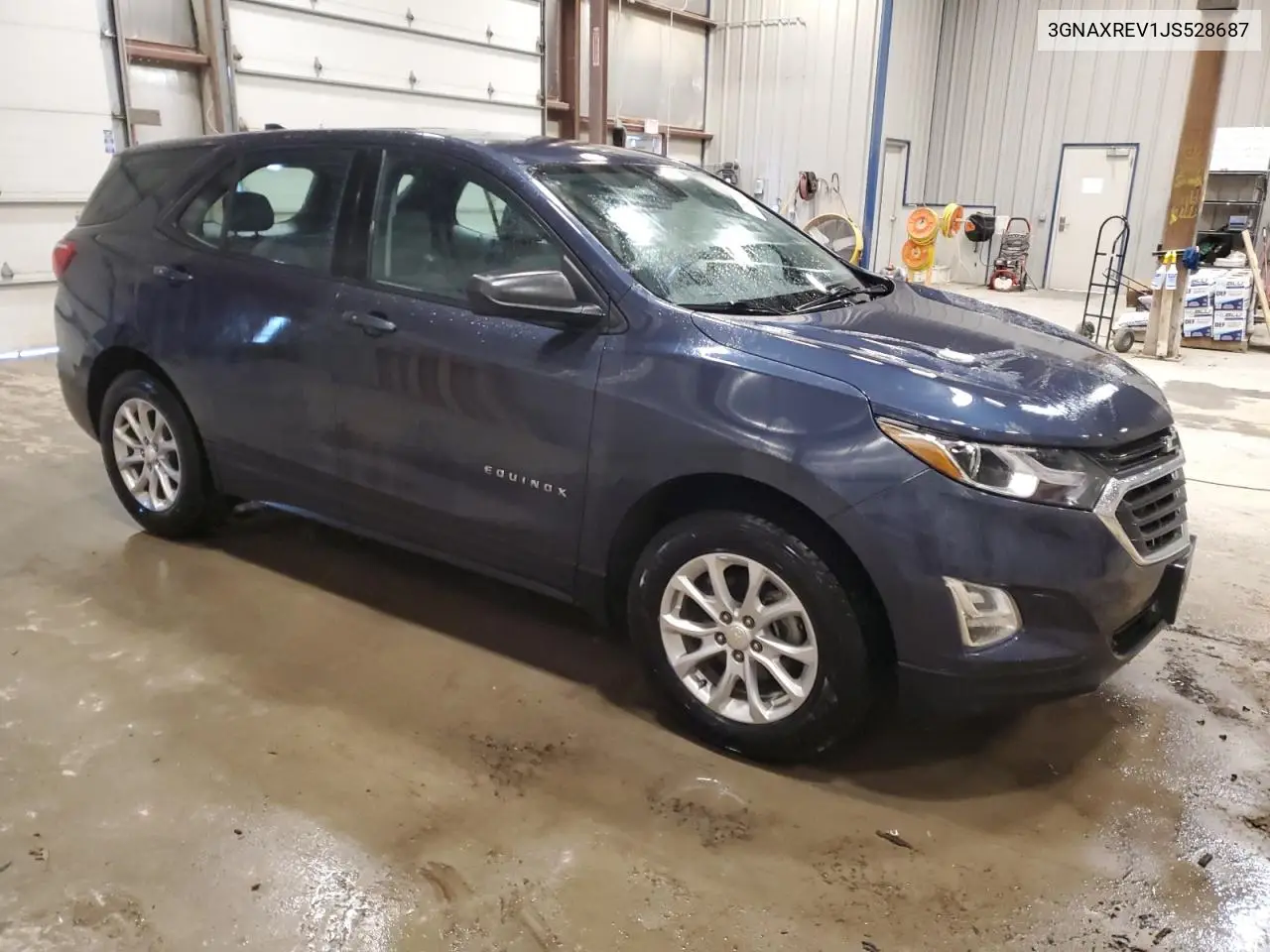 2018 Chevrolet Equinox Ls VIN: 3GNAXREV1JS528687 Lot: 55323125