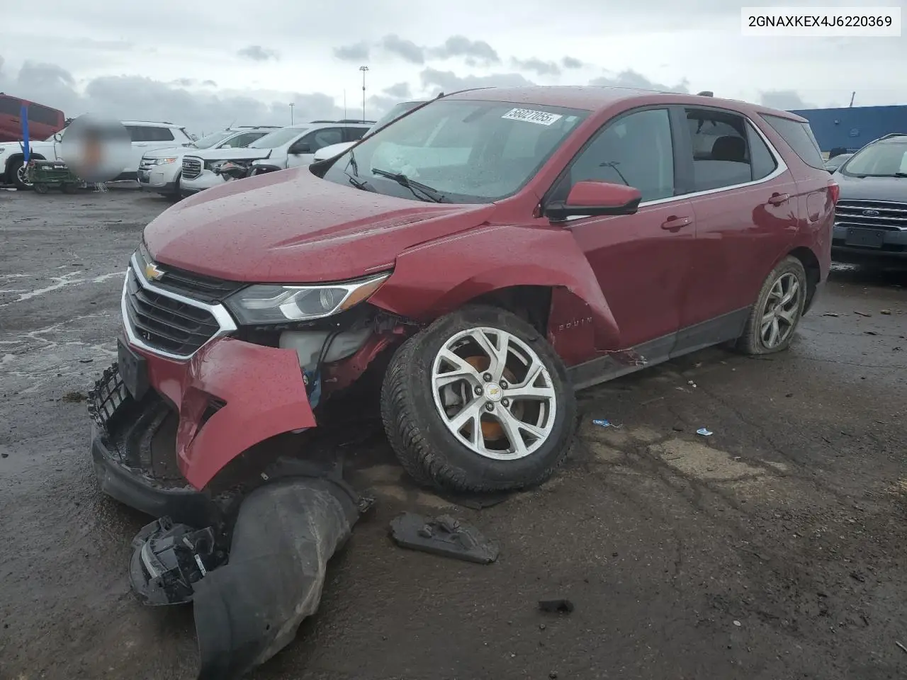 2018 Chevrolet Equinox Lt VIN: 2GNAXKEX4J6220369 Lot: 56027055