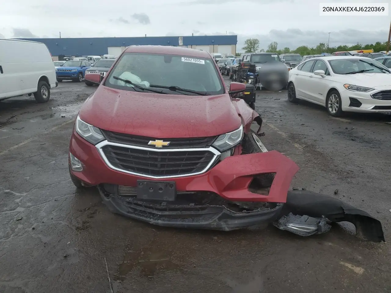 2018 Chevrolet Equinox Lt VIN: 2GNAXKEX4J6220369 Lot: 56027055