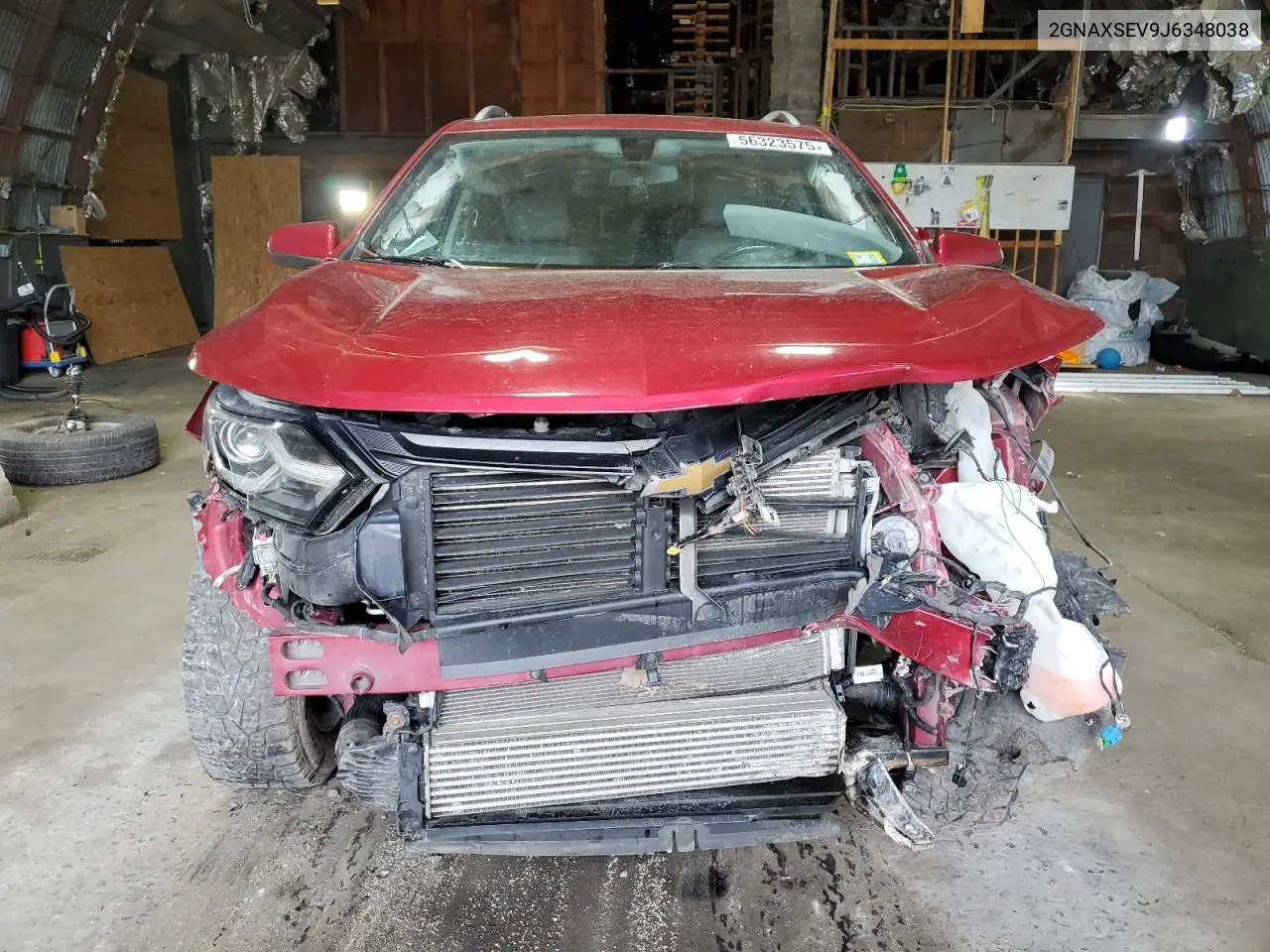 2018 Chevrolet Equinox Lt VIN: 2GNAXSEV9J6348038 Lot: 56323575