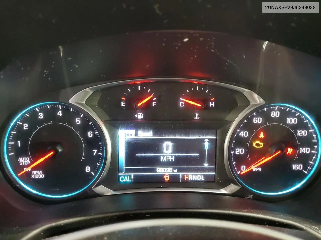 2018 Chevrolet Equinox Lt VIN: 2GNAXSEV9J6348038 Lot: 56323575