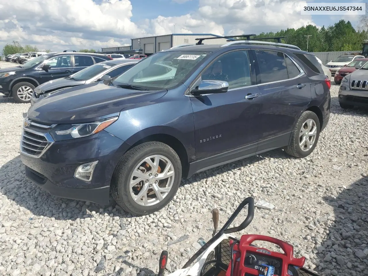 2018 Chevrolet Equinox Premier VIN: 3GNAXXEU6JS547344 Lot: 56661115