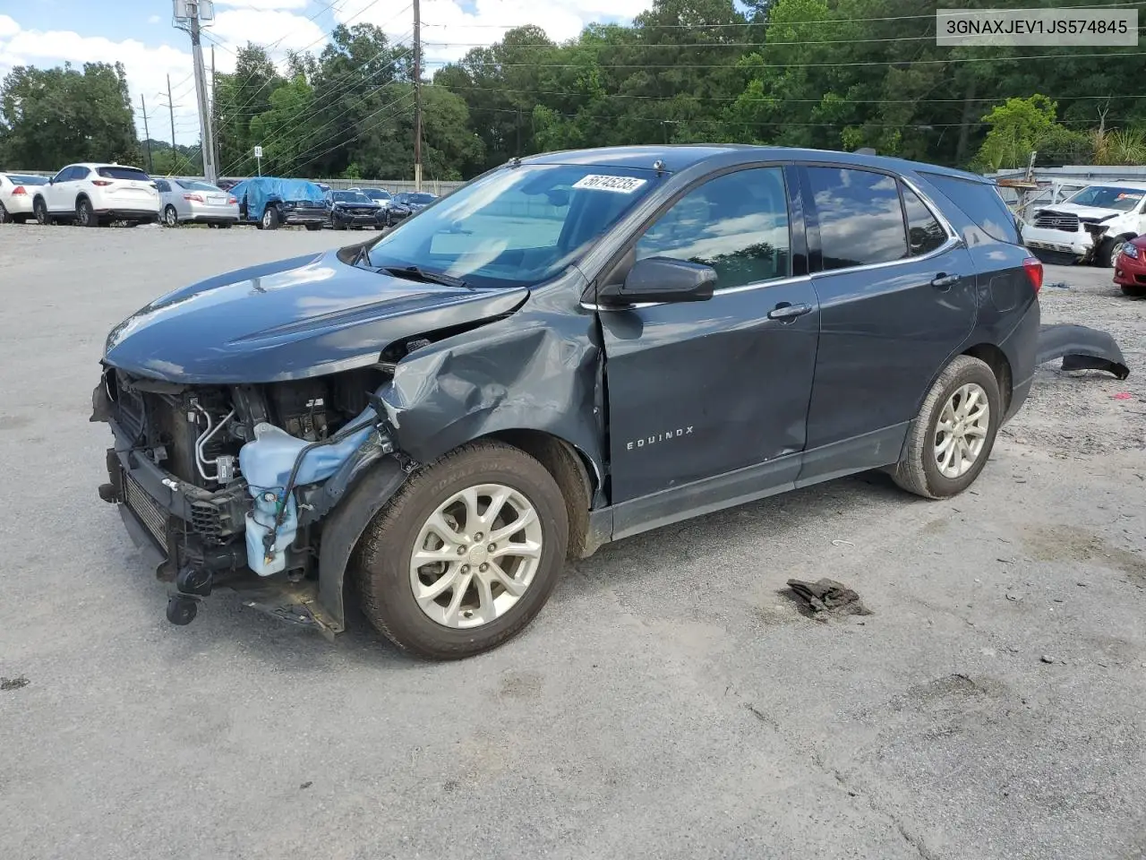 2018 Chevrolet Equinox Lt VIN: 3GNAXJEV1JS574845 Lot: 56745235