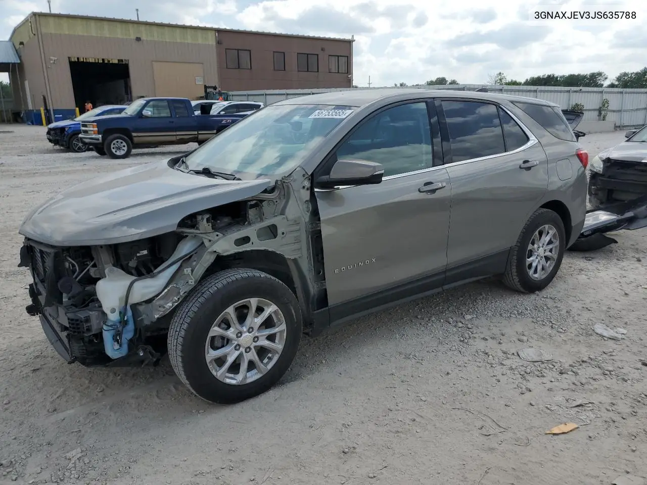 2018 Chevrolet Equinox Lt VIN: 3GNAXJEV3JS635788 Lot: 56753565