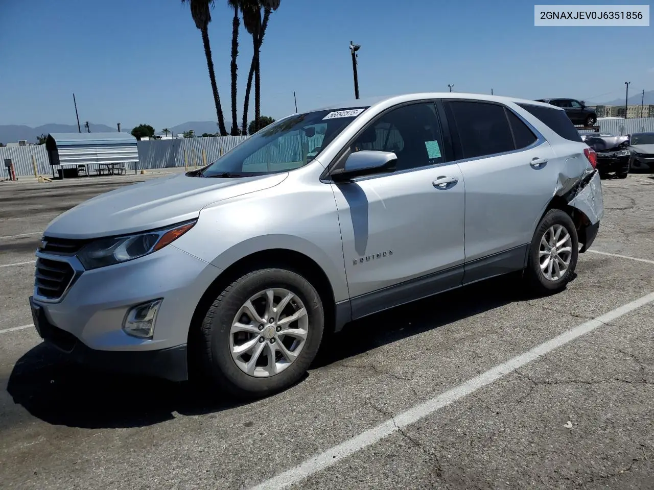 2018 Chevrolet Equinox Lt VIN: 2GNAXJEV0J6351856 Lot: 56892575