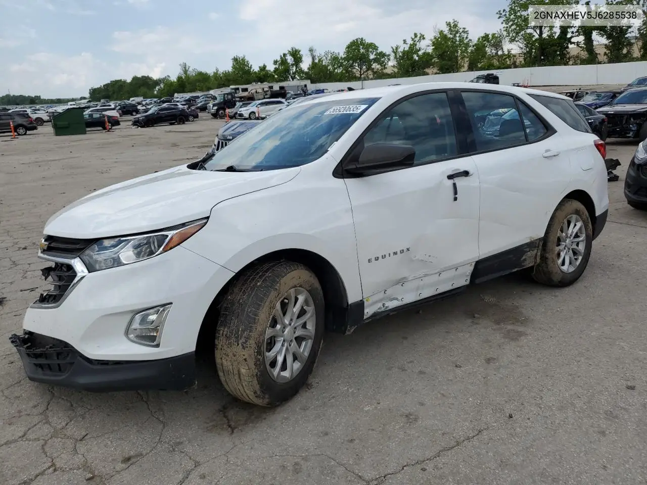 2018 Chevrolet Equinox Ls VIN: 2GNAXHEV5J6285538 Lot: 56920635