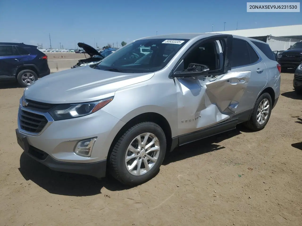 2018 Chevrolet Equinox Lt VIN: 2GNAXSEV9J6231530 Lot: 56933335