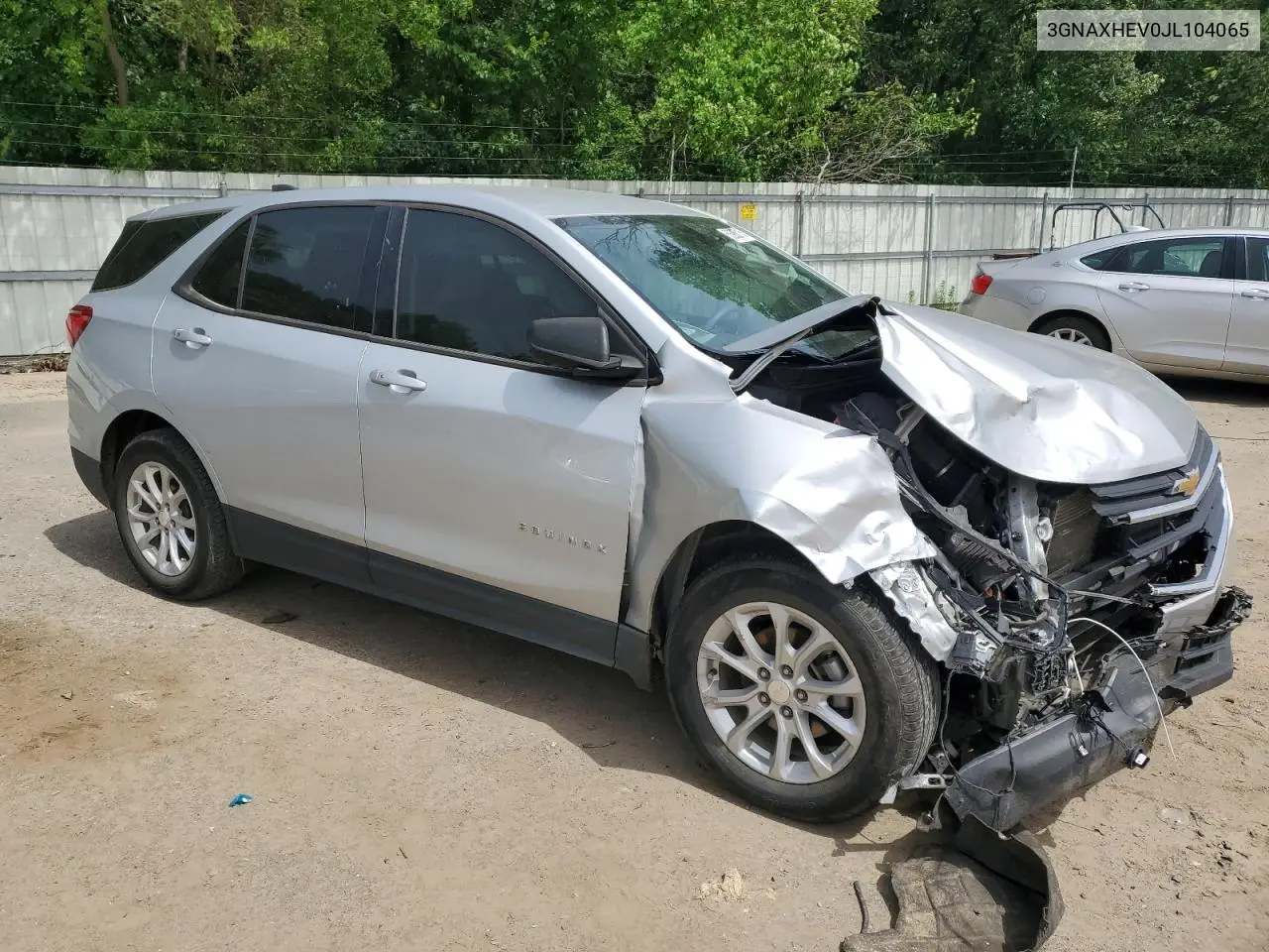 2018 Chevrolet Equinox Ls VIN: 3GNAXHEV0JL104065 Lot: 56938715