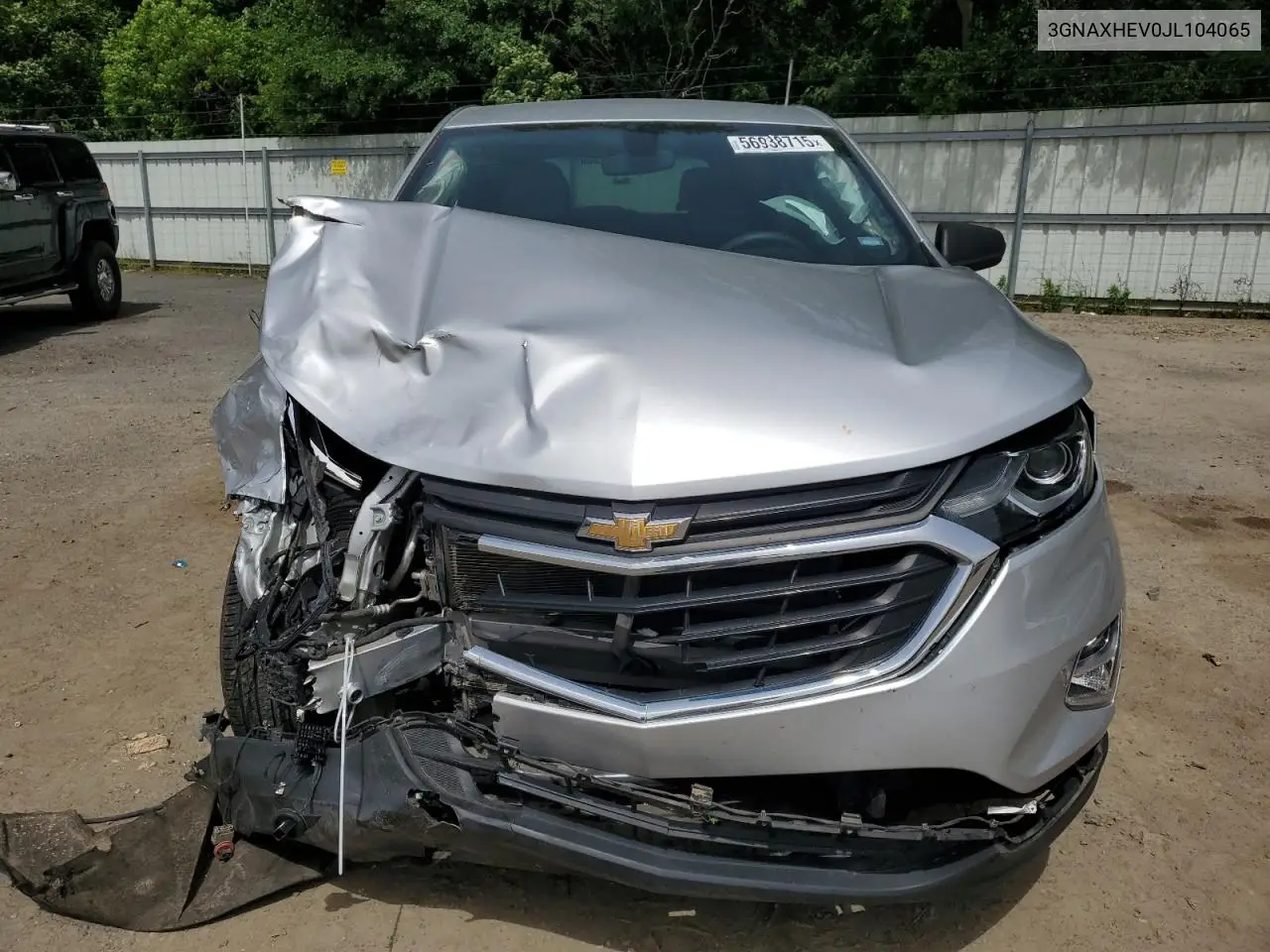 2018 Chevrolet Equinox Ls VIN: 3GNAXHEV0JL104065 Lot: 56938715