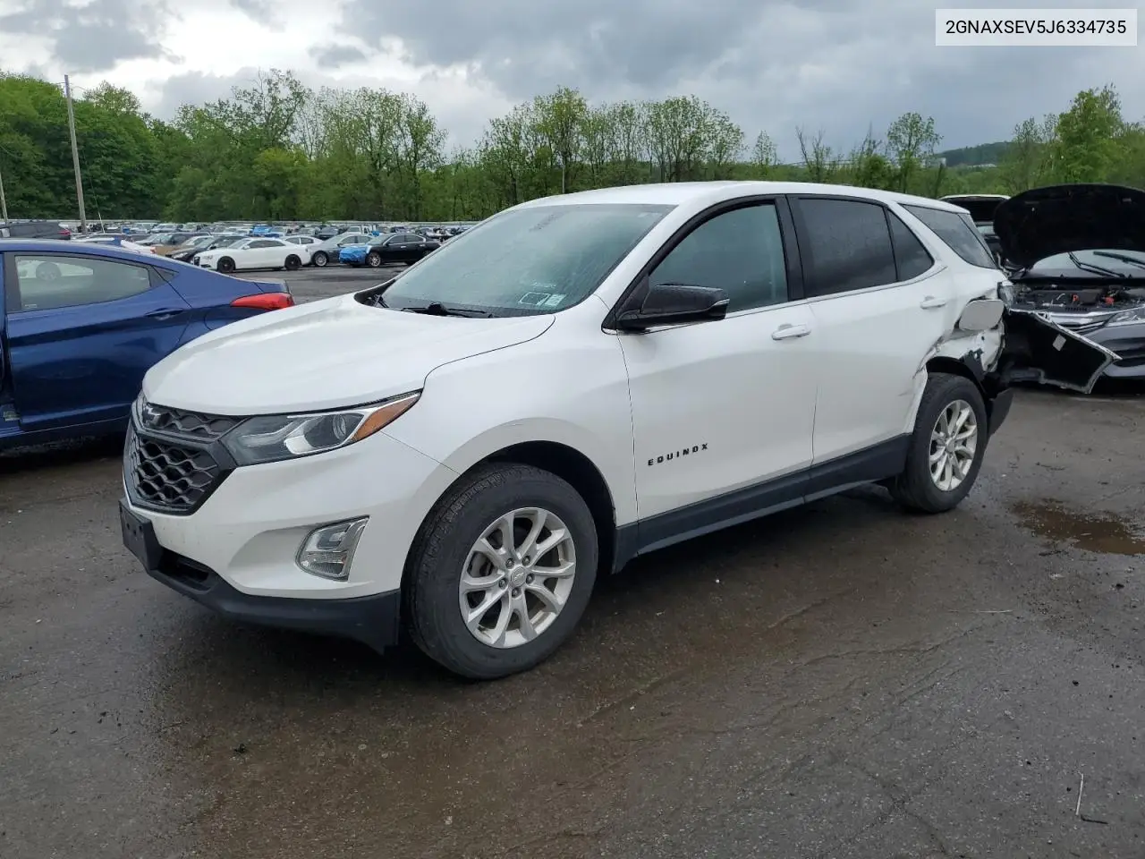 2018 Chevrolet Equinox Lt VIN: 2GNAXSEV5J6334735 Lot: 57116005