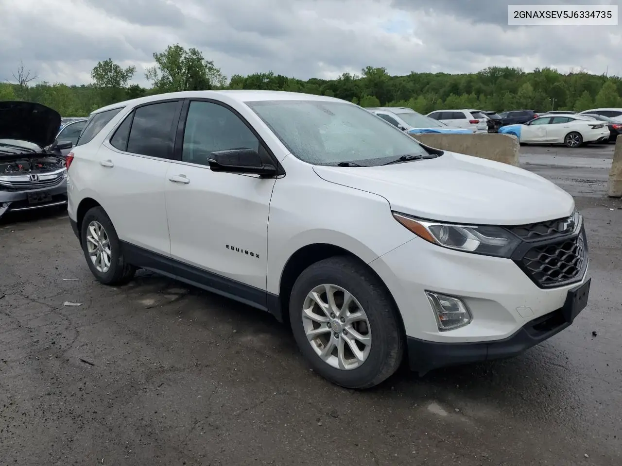 2018 Chevrolet Equinox Lt VIN: 2GNAXSEV5J6334735 Lot: 57116005