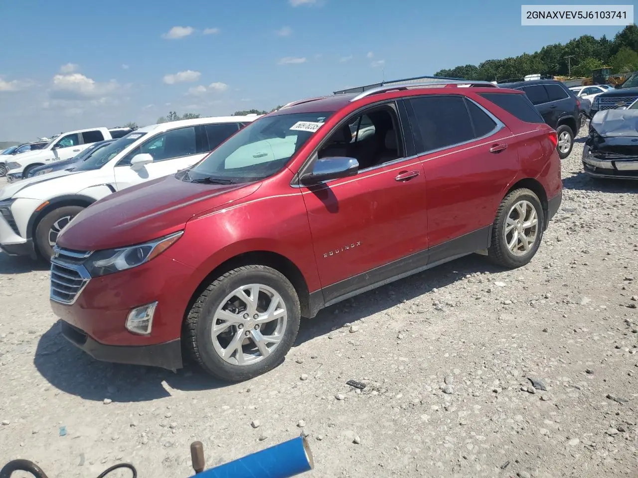 2018 Chevrolet Equinox Premier VIN: 2GNAXVEV5J6103741 Lot: 60978235
