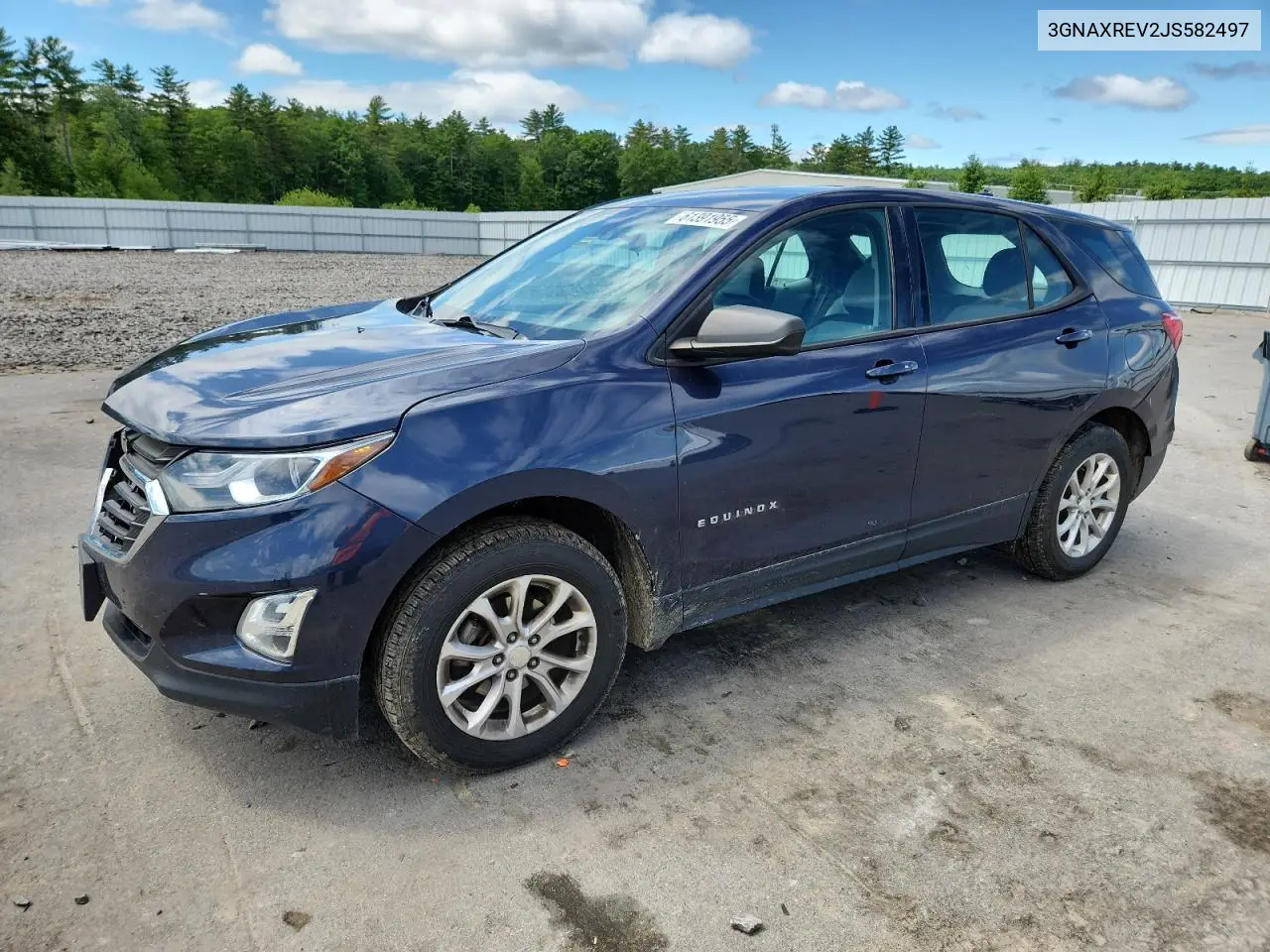 2018 Chevrolet Equinox Ls VIN: 3GNAXREV2JS582497 Lot: 61391955