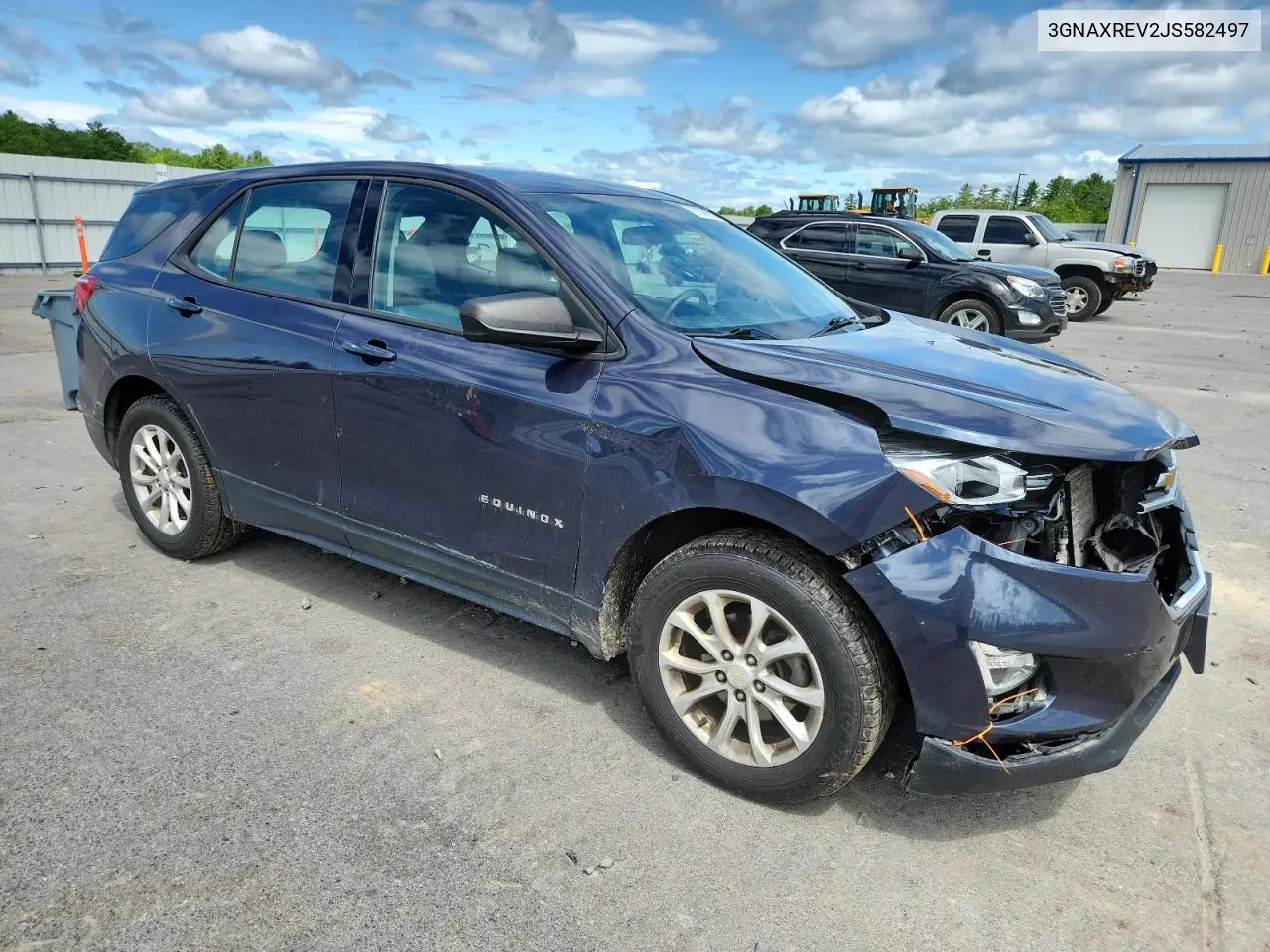 2018 Chevrolet Equinox Ls VIN: 3GNAXREV2JS582497 Lot: 61391955