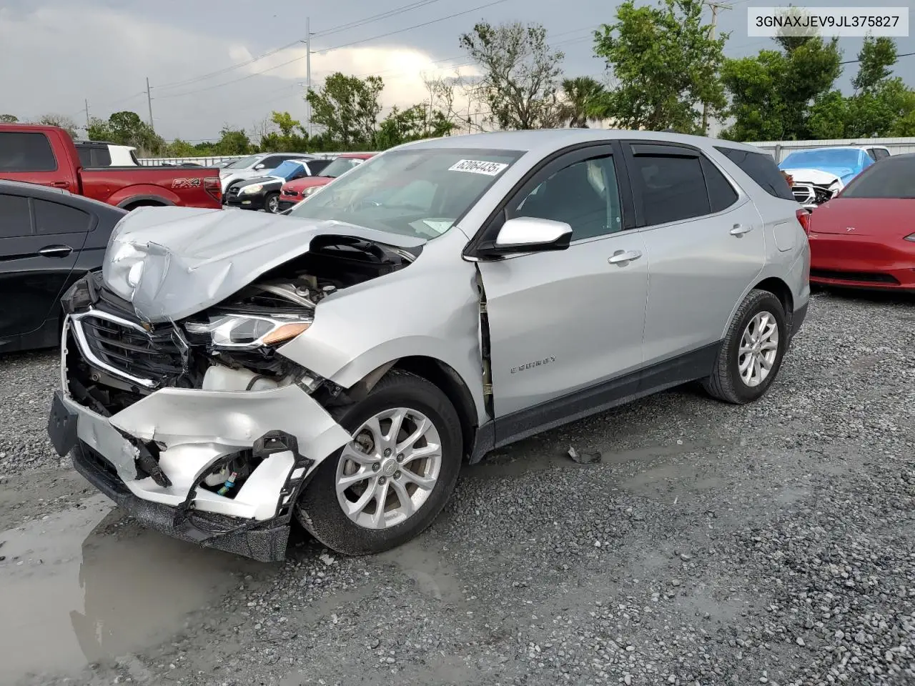 2018 Chevrolet Equinox Lt VIN: 3GNAXJEV9JL375827 Lot: 62064435