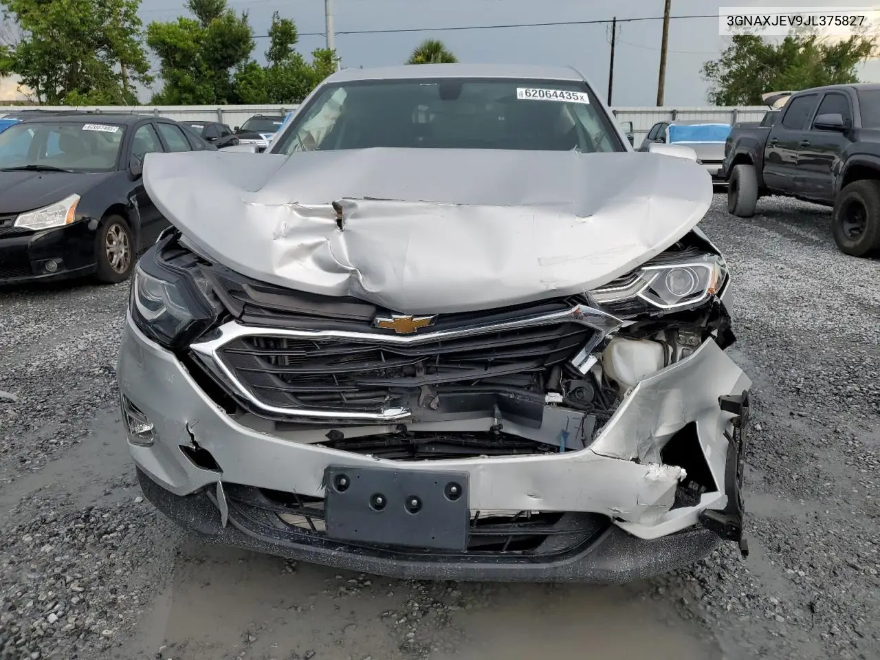 2018 Chevrolet Equinox Lt VIN: 3GNAXJEV9JL375827 Lot: 62064435