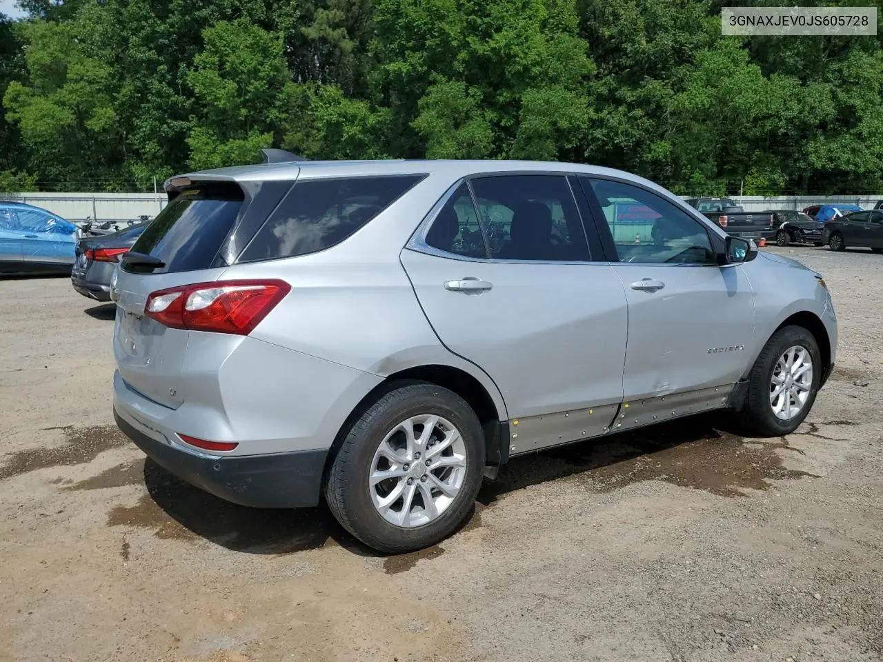 2018 Chevrolet Equinox Lt VIN: 3GNAXJEV0JS605728 Lot: 62109155