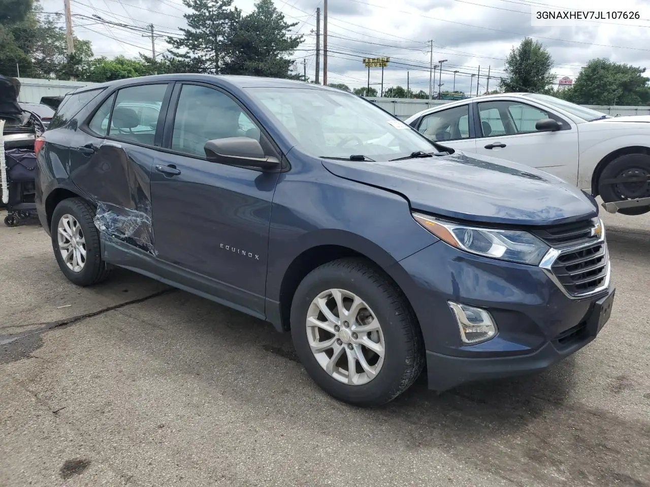 2018 Chevrolet Equinox Ls VIN: 3GNAXHEV7JL107626 Lot: 62135125