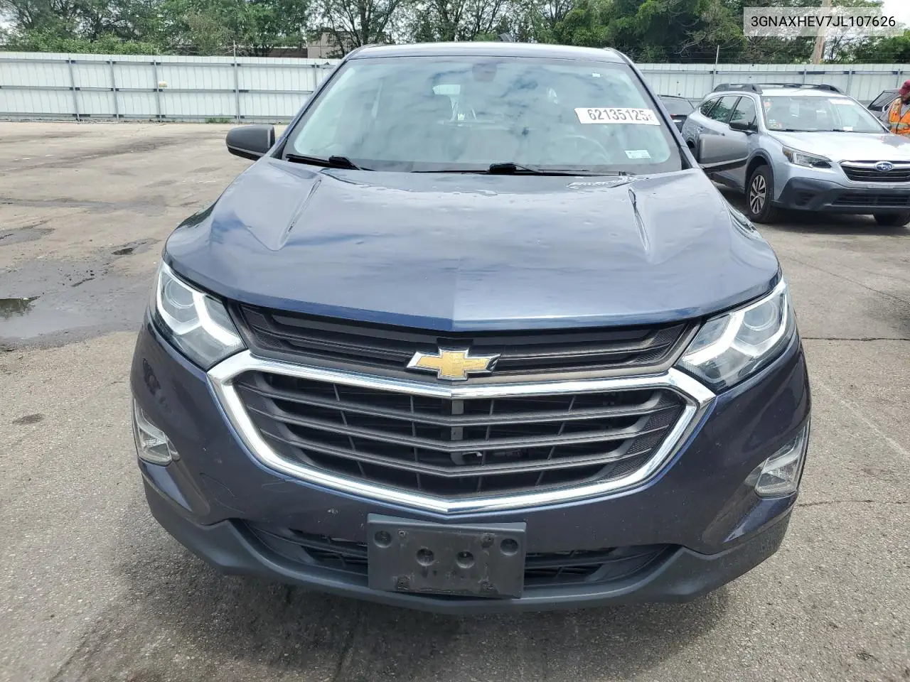2018 Chevrolet Equinox Ls VIN: 3GNAXHEV7JL107626 Lot: 62135125