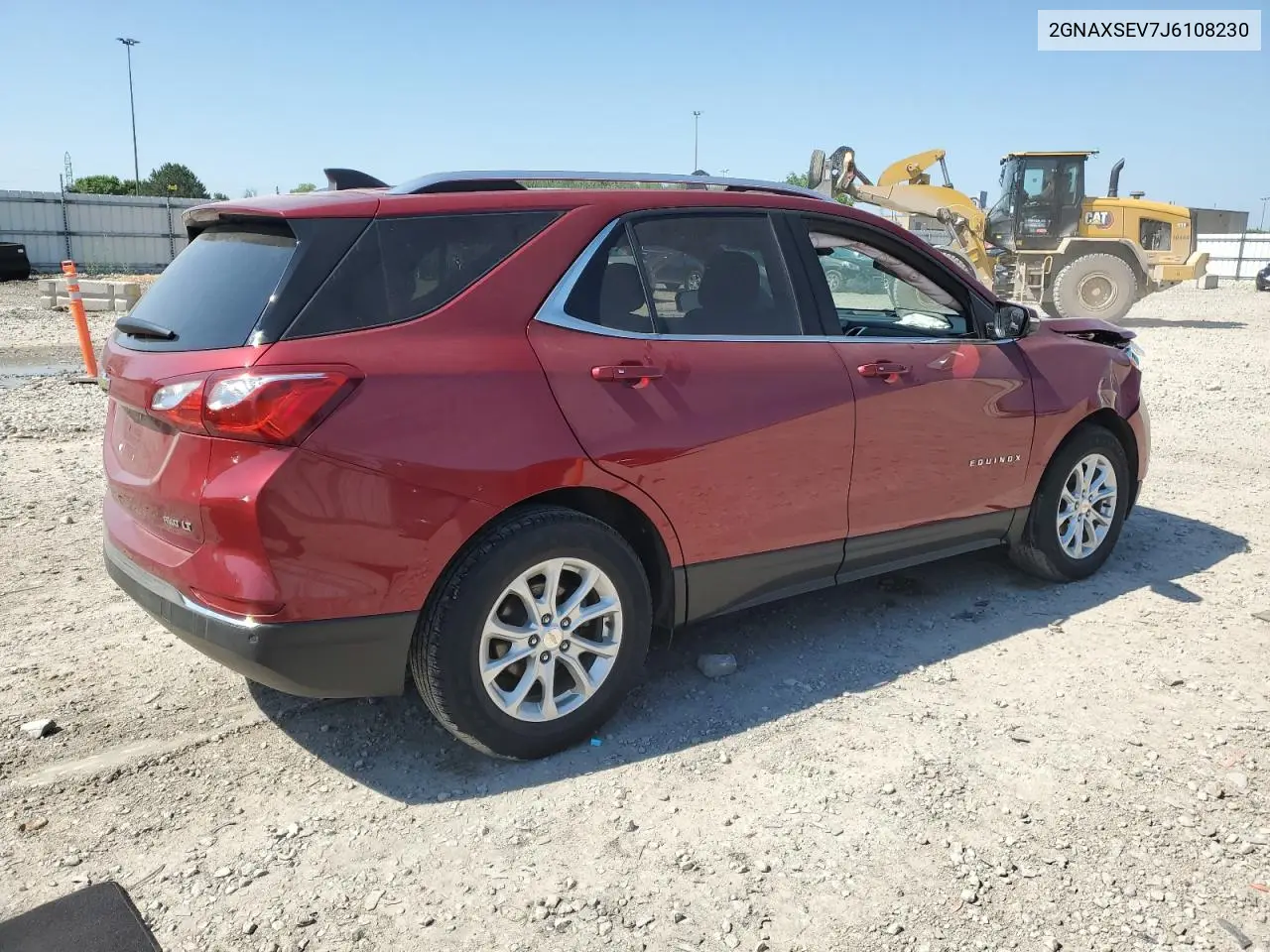 2018 Chevrolet Equinox Lt VIN: 2GNAXSEV7J6108230 Lot: 62471155