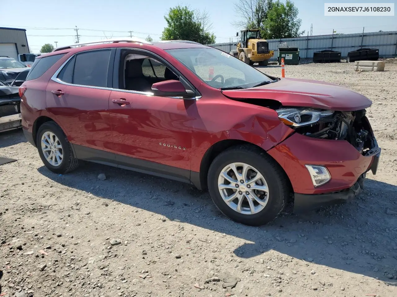 2018 Chevrolet Equinox Lt VIN: 2GNAXSEV7J6108230 Lot: 62471155